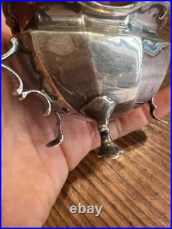 Salière de Table Anglais Argent Massif & Poinçon Silver Salt Shaker