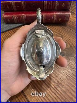 Salière de Table Anglais Argent Massif & Poinçon Silver Salt Shaker