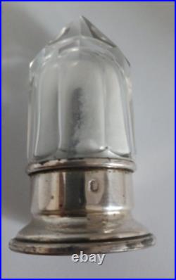 Salière en argent poinçon minerve prisme