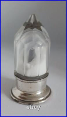 Salière en argent poinçon minerve prisme