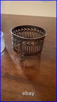 Saliere saleron en argent massif poinçon Coq Chimere