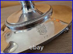 Saucière casque en argent massif orfèvre Doyen Paris poinçon Vieillard 682g