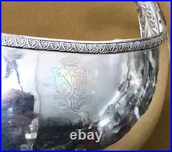 Saucière en argent massif poinçon 1er COQ époque EMPIRE 23 cm Sauce XIX minerve