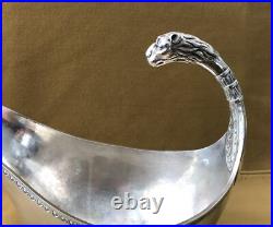 Saucière en argent massif poinçon 1er COQ époque EMPIRE 23 cm Sauce XIX minerve