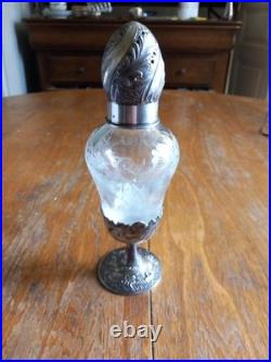 Saupoudreuse Cristal Et Argent Massif Poinçon Minerve