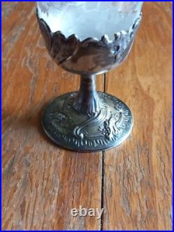 Saupoudreuse Cristal Et Argent Massif Poinçon Minerve