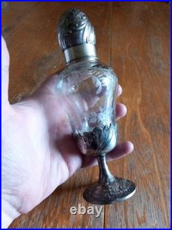 Saupoudreuse Cristal Et Argent Massif Poinçon Minerve