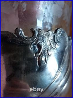 Saupoudreuse Cristal Et Argent Massif Poinçon Minerve