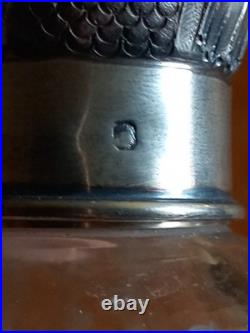 Saupoudreuse Cristal Et Argent Massif Poinçon Minerve