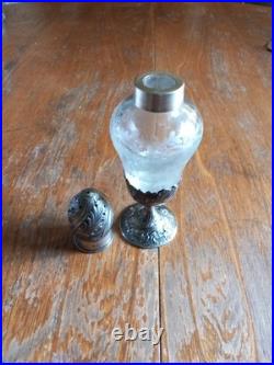 Saupoudreuse Cristal Et Argent Massif Poinçon Minerve