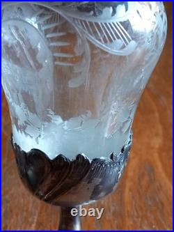 Saupoudreuse Cristal Et Argent Massif Poinçon Minerve