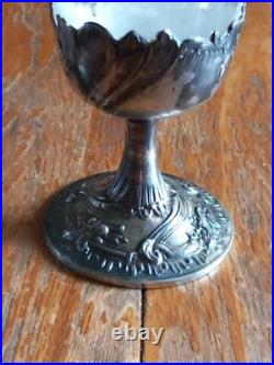 Saupoudreuse Cristal Et Argent Massif Poinçon Minerve