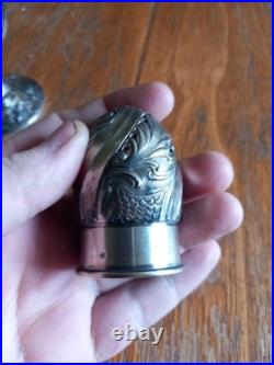 Saupoudreuse Cristal Et Argent Massif Poinçon Minerve