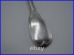 Saupoudreuse Cuillere A Sucre Argent Massif Poincon 1 Er Coq Paris 1798 Filets