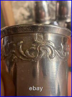 Série de 10 Gobelet & Timbale & Verre Miniature Argent Massif & Poincon Silver