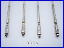 Service A Hors D Oeuvres 4 Pieces En Argent Massif Poincon Minerve 1 Er Titre
