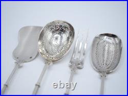 Service A Hors D Oeuvres 4 Pieces En Argent Massif Poincon Minerve 1 Er Titre