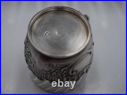 Service A Liqueur Verres Et Plateau En Argent Massif Poincon Minerve Baccarat
