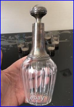 Services À Liqueur En Cristal Et Argent Massif Style Empire Poinçon Minerve