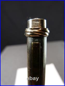 Stylo plume à encre Cartier Paris en argent massif poinçon crabe