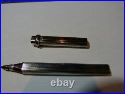 Stylo plume à encre Cartier Paris en argent massif poinçon crabe