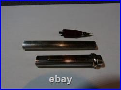 Stylo plume à encre Cartier Paris en argent massif poinçon crabe