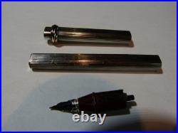 Stylo plume à encre Cartier Paris en argent massif poinçon crabe