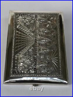 Sublime ancien ETUI A CIGARETTES en ARGENT MASSIF CAMBODGE BOUN THAN poinçon 900