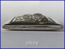 Sublime ancien ETUI A CIGARETTES en ARGENT MASSIF CAMBODGE BOUN THAN poinçon 900