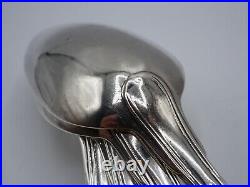 Suite 4 Cuilleres A Ragout Argent Massif Poincon Coq Paris 1809 Modele Filets