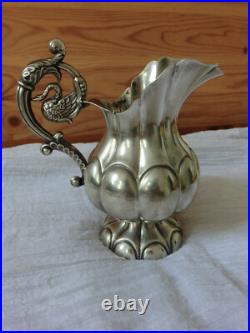 Superbe Pot A Lait Argent Massif Poincon