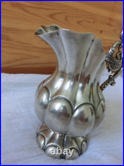 Superbe Pot A Lait Argent Massif Poincon