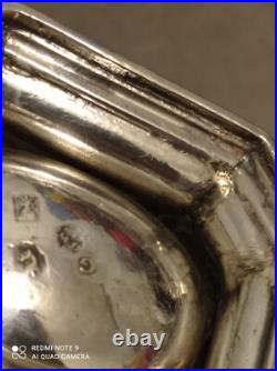 Superbe Saleron en argent massif anglais XVIII Siècle, Poinçon Londres 1722