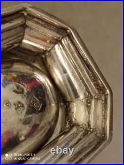 Superbe Saleron en argent massif anglais XVIII Siècle, Poinçon Londres 1722