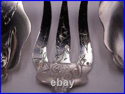 Superbe Service A Hors D Oeuvres 4 Pieces Argent Massif Poincon Sanglier