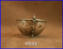 Superbe Tasse A Cafe En Argent Massif Poincon Minerve 1 Er Titre