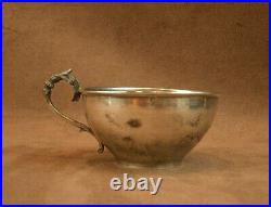 Superbe Tasse A Cafe En Argent Massif Poincon Minerve 1 Er Titre