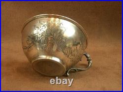 Superbe Tasse A Cafe En Argent Massif Poincon Minerve 1 Er Titre
