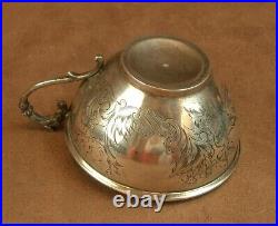 Superbe Tasse A Cafe En Argent Massif Poincon Minerve 1 Er Titre