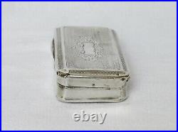 TABATIERE ARGENT MASSIF poinçon minerve 19ème siècle french silver snuff box