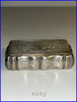 TABATIERE EN ARGENT MASSIF poinçon MINERVE 1er Titre