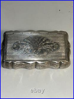 TABATIERE EN ARGENT MASSIF poinçon MINERVE 1er Titre