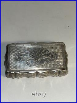 TABATIERE EN ARGENT MASSIF poinçon MINERVE 1er Titre