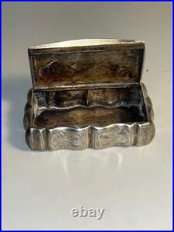 TABATIERE EN ARGENT MASSIF poinçon MINERVE 1er Titre