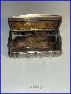 TABATIERE EN ARGENT MASSIF poinçon MINERVE 1er Titre