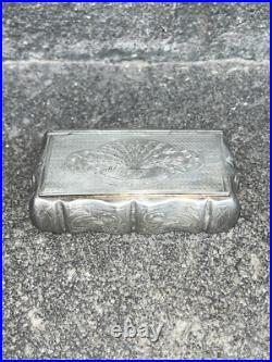 TABATIERE EN ARGENT MASSIF poinçon MINERVE 1er Titre