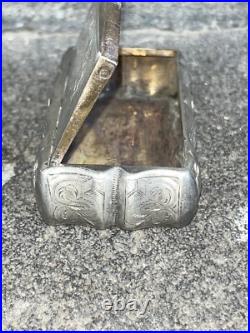 TABATIERE EN ARGENT MASSIF poinçon MINERVE 1er Titre
