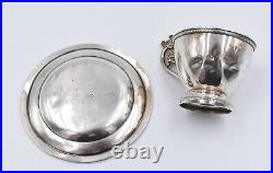 TASSE ET SOUS TASSE ARGENT MASSIF POINCON VIEILLARD CERES XIX ème silver cup