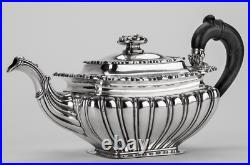 THÉIÈRE ARGENT MASSIF 1er T. Et SUCRIER 1529g POINÇON VIEILLARD ENSEMBLE ASSORTI