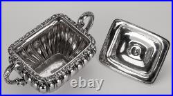 THÉIÈRE ARGENT MASSIF 1er T. Et SUCRIER 1529g POINÇON VIEILLARD ENSEMBLE ASSORTI